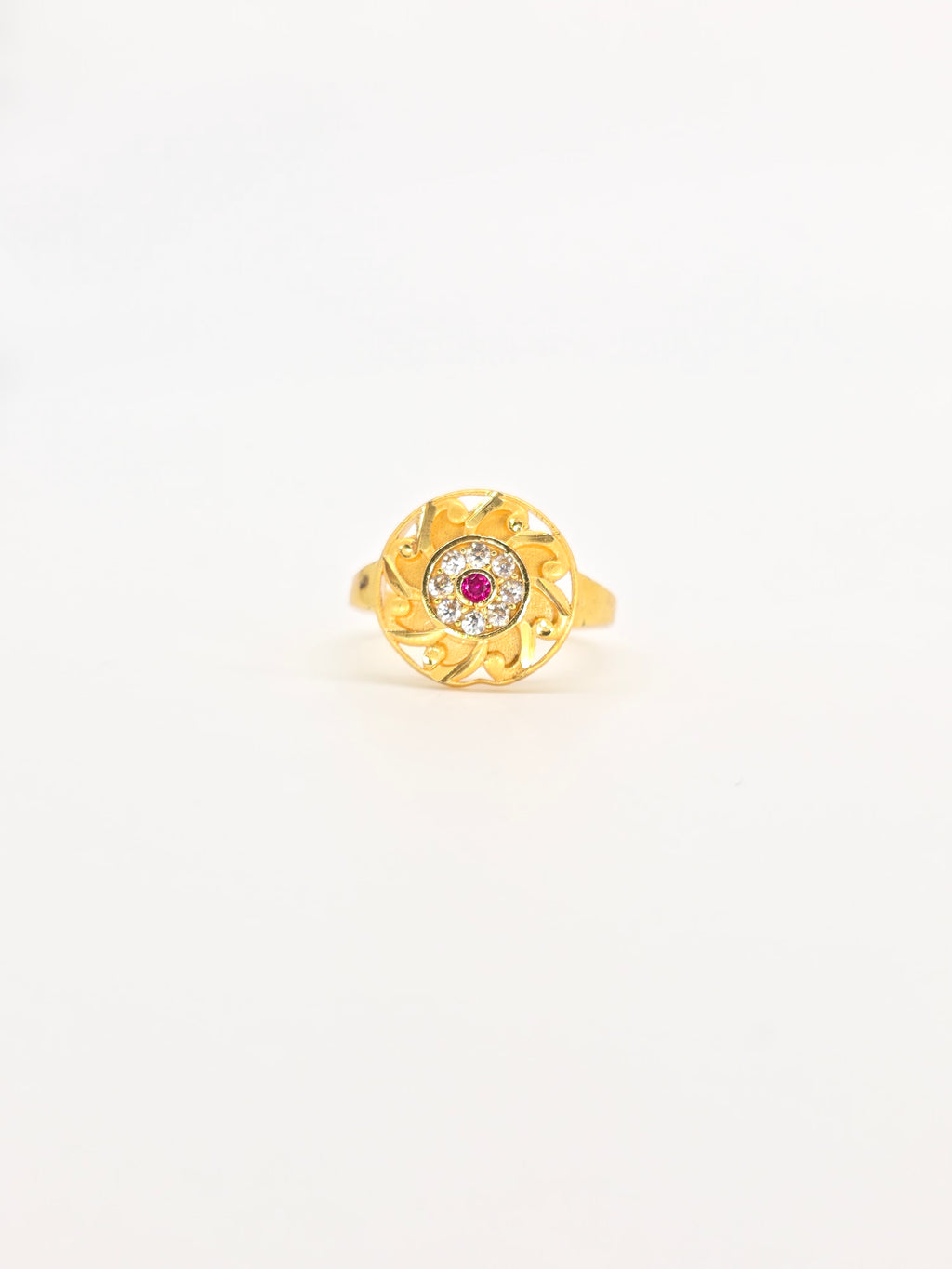Golden Petal Harmony Ring