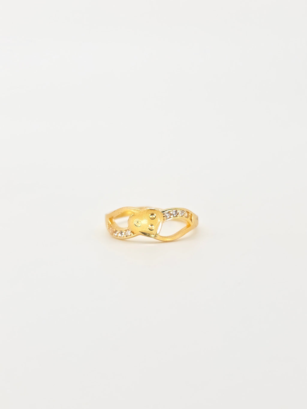 Double Heart Infinity Ring