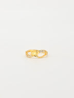 Double Heart Infinity Ring