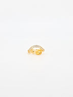 Leaf Harmony Zircon Ring