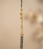 Gold Plated Double Layer Bead Mangalsutra for Women| Visto Jewellery