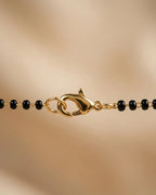 Gold Plated Double Layer Bead Mangalsutra for Women| Visto Jewellery