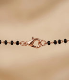 Rose Gold Plated CZ Round Tassel Mangalsutra for Women | Visto Jewellery