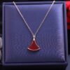 Premium daily wear Wine Blush chain pendant